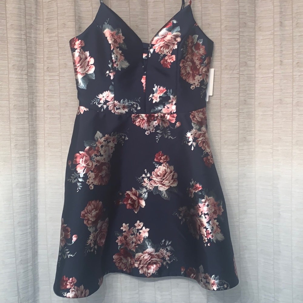 NWT- Speechless- Navy Homecoming Dress